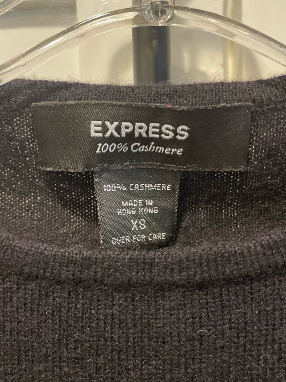 Express women’s 100% Cashmere Shirt - Black